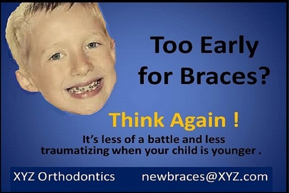 Orthodontist postcard marketing