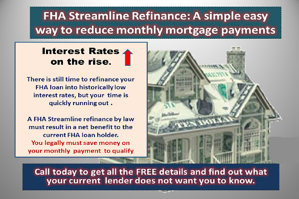 FHA Streamline postcard advertising