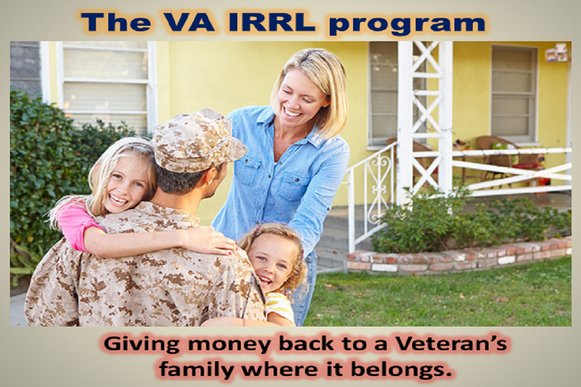 VA IRRL mortgage postcard