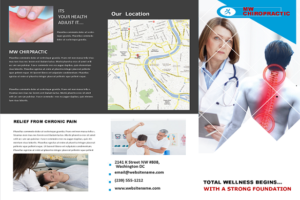 Chiropractic practice marketing postcard