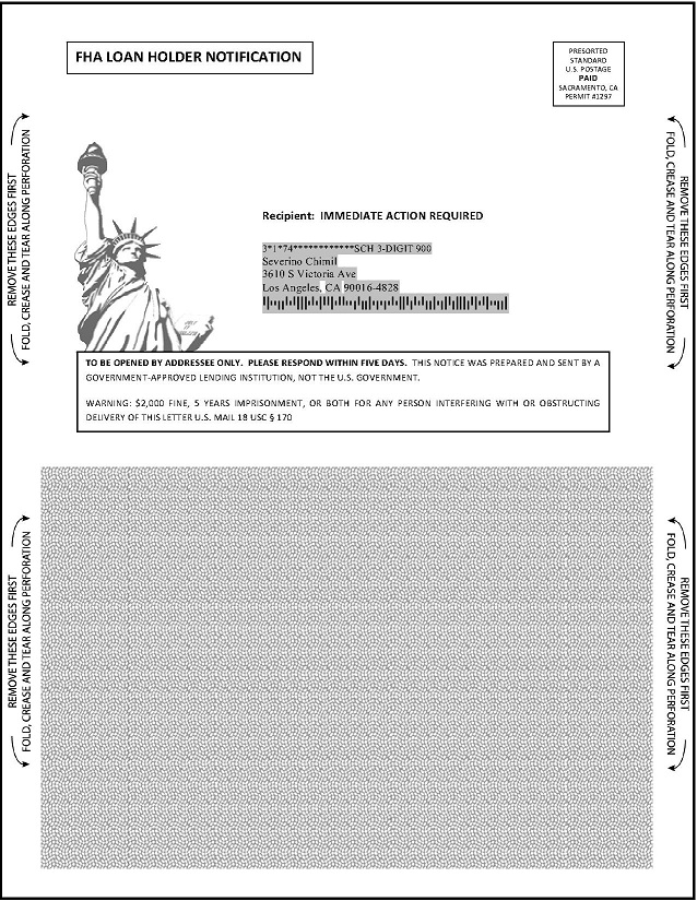 Mailer Warehouse snap pack direct mail advertising